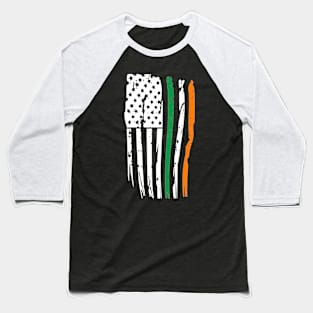 Irish American Flag T-Shirt St. Patrick's Day Ireland Baseball T-Shirt